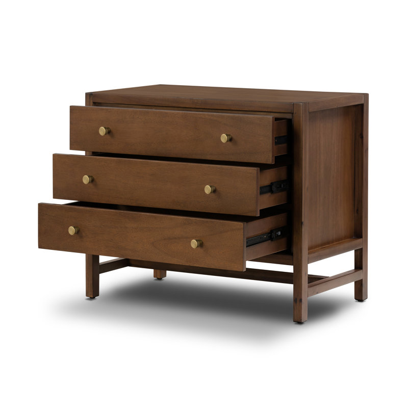 Soline 32'' W Nightstand, Saddle Tan