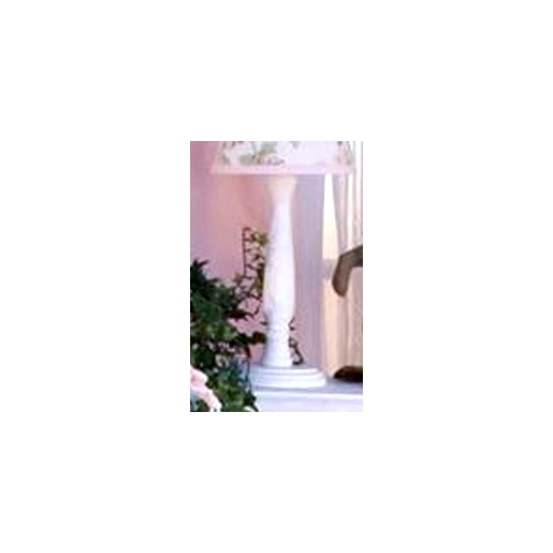 Base de lampe de table blanche/crème 15 po Flower Medley