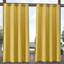 Panneaux de rideaux d'extérieur semi-transparents à couleur unie et à œillets Bertrand-976235494-976235493