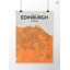 Edinburgh City Map - No Frame Print-875201471