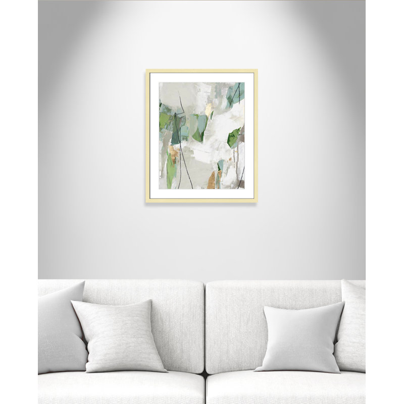 Enchanted Emerald Collection Enchanted Emerald I by Update Hi Res Image List Print, Cadre doré mat