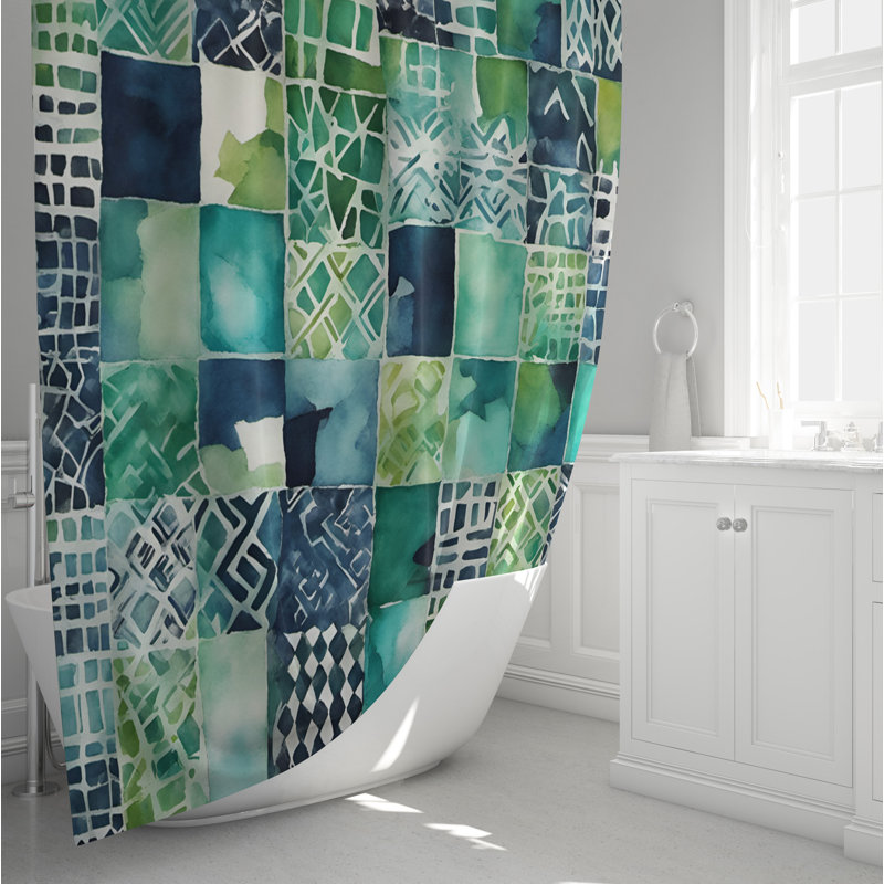 Rideau de douche Edenton, H 72 po x l 70 po