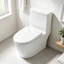 Abattant de toilette blanc en forme de U, à fermeture douce, en polypropylène, amovible pour un nettoyage facile