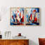 Série NAUTICAL CDIV - reproduction encadrée de qualité supérieure - prête à être accrochée - aucun clou requis - aucun clou requis-413141561-413141560