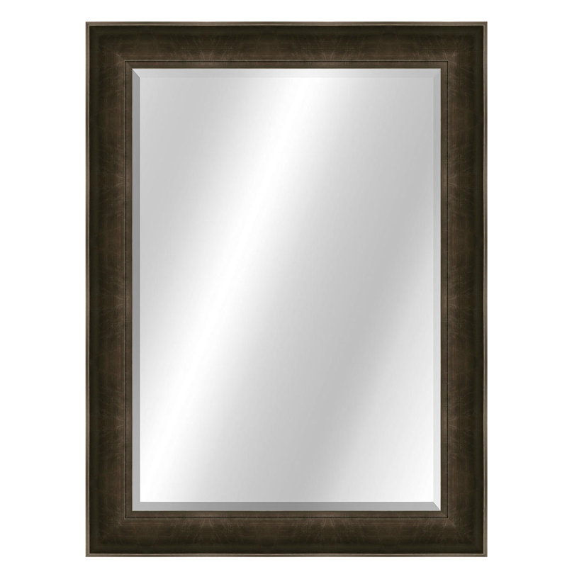 Structura Wall Mirror, 47" x 37", Charcoal