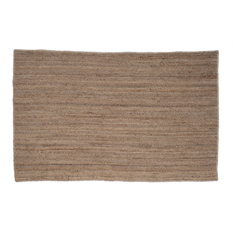 Tapis doré naturel tissé à la main Mcgehee, Rectangle 3 pi x 5 pi