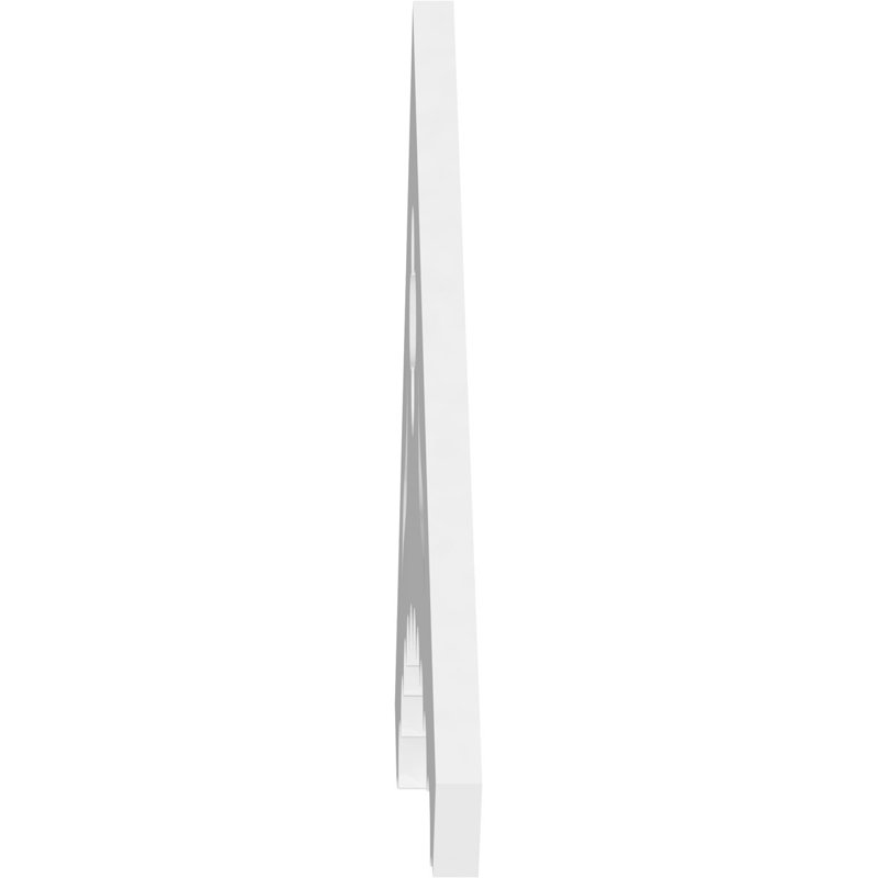 Pignon en PVC de qualité architecturale Wellington, H 18 po x l 36 po x P 1 po, 12 / 12