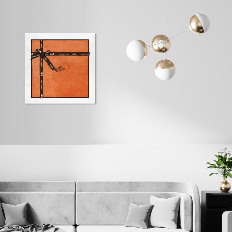 " Perfect Orange Gift ", 20" H x 20" W 
