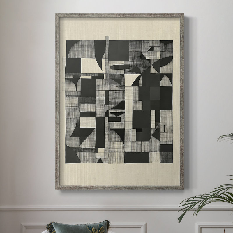 Reproduction encadrée ABSTRACT Series DCCCLxxxix - bois massif, H 11 po x l 9 po