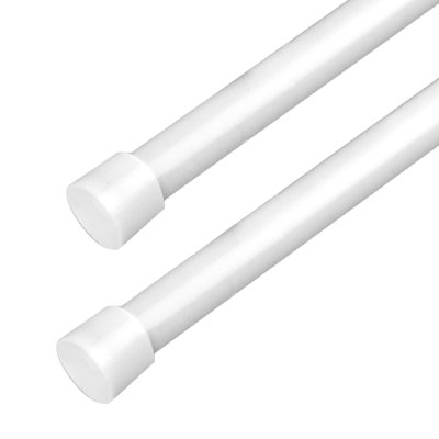 Widner White Steel Adjustable 0.33'' Tension Rod