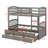 Bunk Bed With Ladder, Safety Rail, Trundle, Drawers-965868322