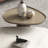 Minimalist shaped marble coffee table