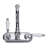 Classic 4-Inch Centerset Bathroom Sink Faucet in Chrome with Dual Lever Handles-116191695