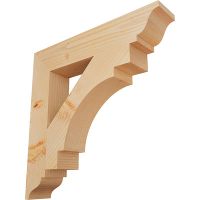 Support traditionnel lisse l 3 3 po x P 22 po x H 22 po, sapin Douglas