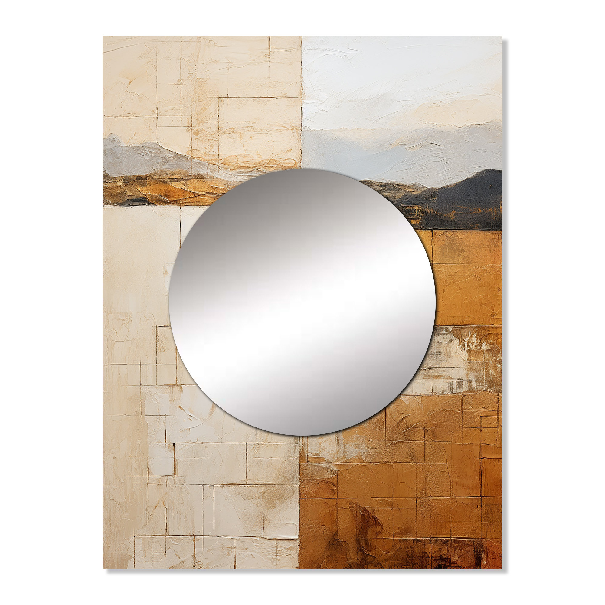 East Urban Home Maxina Beige And Gold Minimal Expression - Abstract ...
