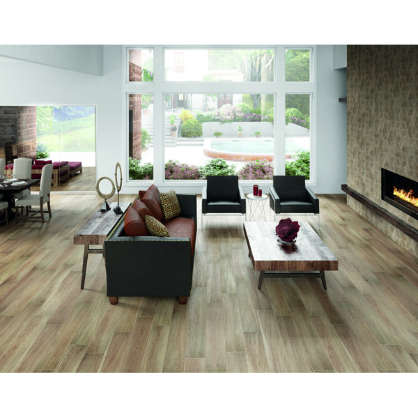 Emerson Wood 8 x 48 Porcelain Wood Look Wall & Floor Tile (6 PCS Per Carton) (15.18 SQFT Per Carton)