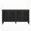 Buffet antique 60 "avec sculptures florales-628464378