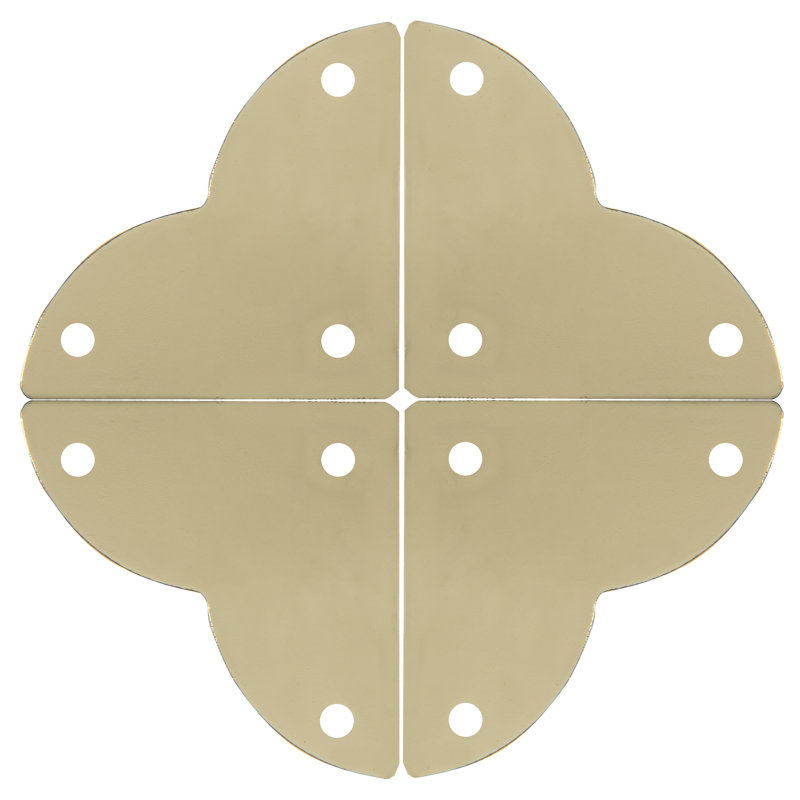 Coins quadrilobe Dritz Home, petit, paquet de 3, laiton