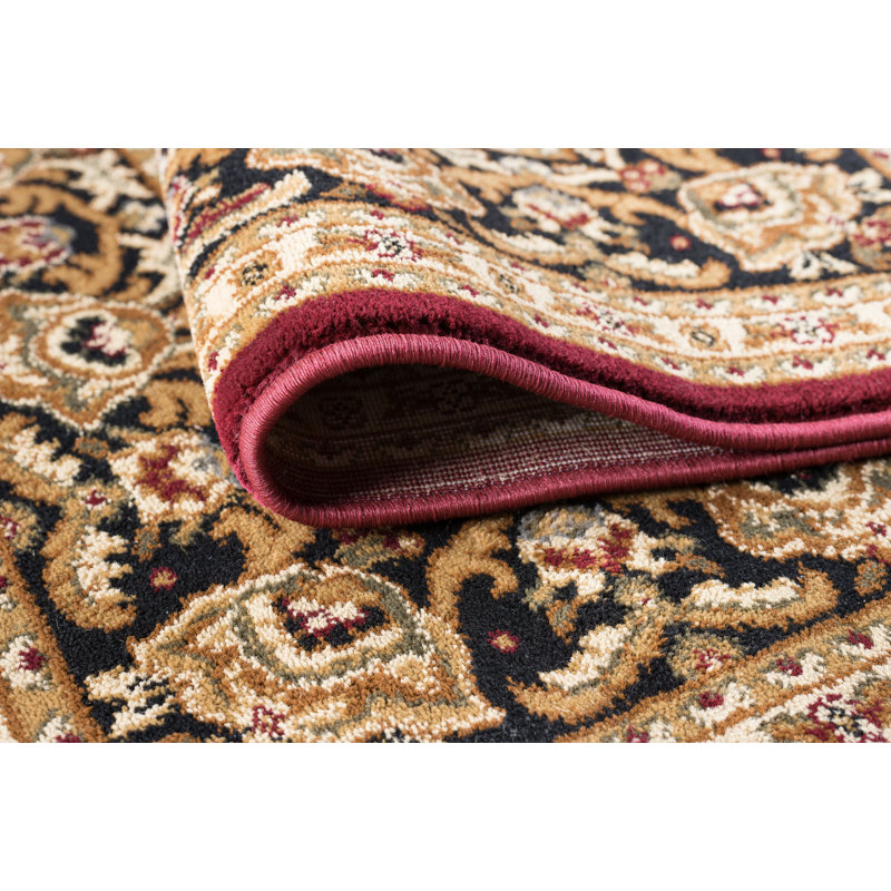 Tapis oriental rouge / beige Clarence, Ovale 5 pi 3 po x 7 pi 3 po