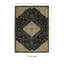 Laurel Gazia Machine Woven Polyester No Pattern Area Rug in Black-373746045
