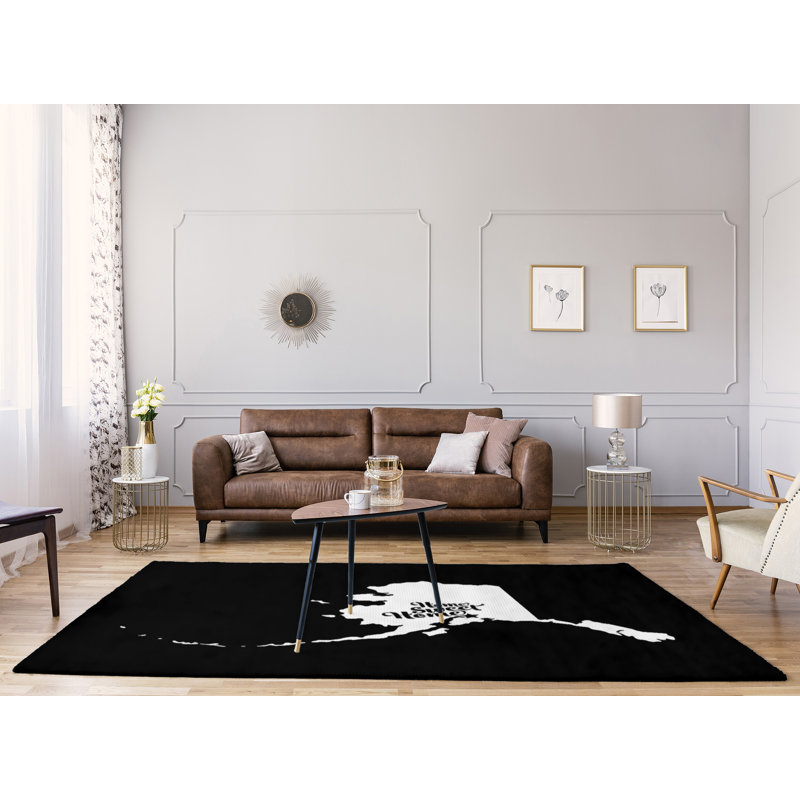 Tapis en polyester à ancrage doux home, Rectangle 9 pi x 12 pi