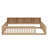 Floor Bed With Storage Cabinets And USB Ports-957043587