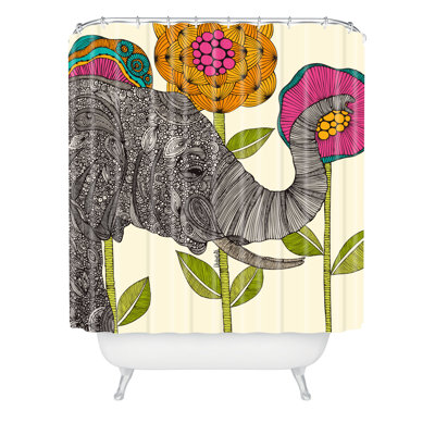 Adilene Floral Shower Curtain