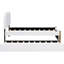 Lit plateforme simple avec lit gigogne - Aucun sommier tapissier requis - Bois rembourré blanc et utilisation accrue de la chambre à coucher-2103926084-2103926106