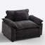 Fauteuil rembourré moderne à siège simple avec coussins Modern-1712294781