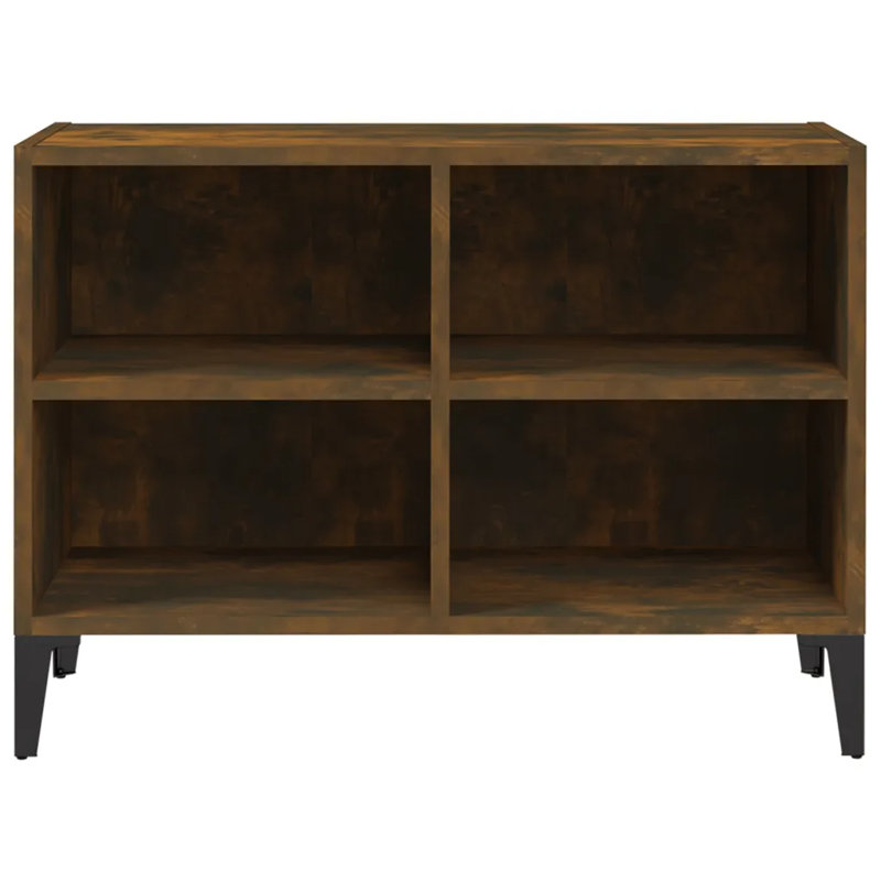 Decarie Unfinished TV Stand for TVs up to 28", Smoked Oak
