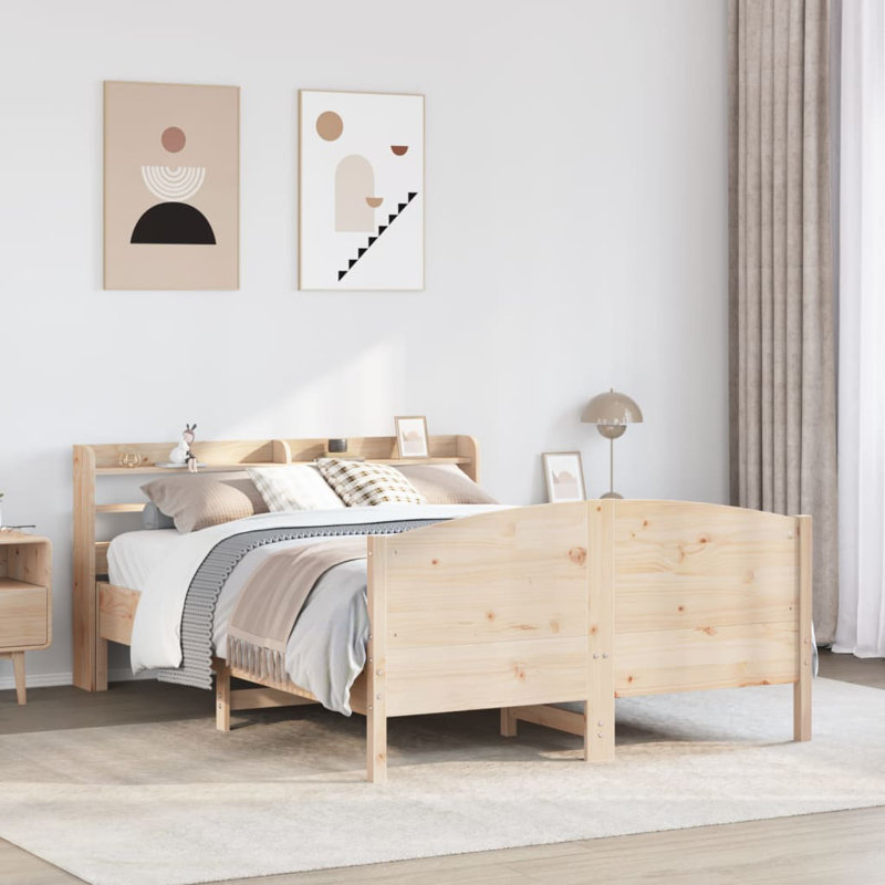 Storage Bed, Brown, European Kingsize (160 x 200 cm)