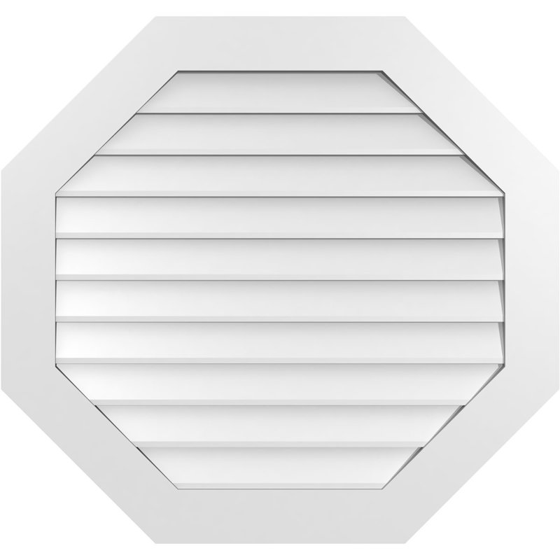 Évent horizontal gondole allongé en surface octogonal Signature, H 34 po x l 36 po x P 1 po