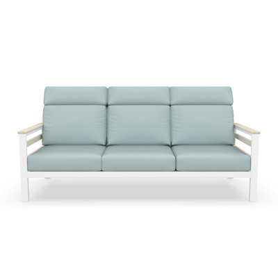 Townsend Metal Outdoor Sofa With Sunbrella Cushion by Birch Lane