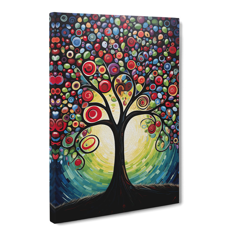 Apple Tree Abstract - Wrapped Canvas Print, 50cm H x 35cm W x 3cm D