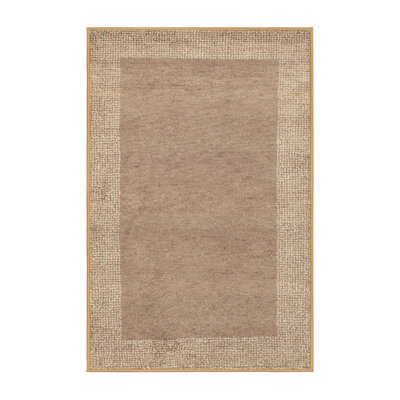 Tapis brun contemporain