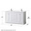 Ensemble de meuble-lavabo double 60 "avec miroir Avery-97831852-97831856-97831853