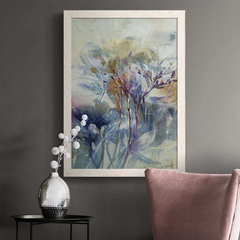 MEADOW SAFFRON II, peinture sur toile encadrée, Blanc, H 43,5 po x l 31,5 po x P 1 po