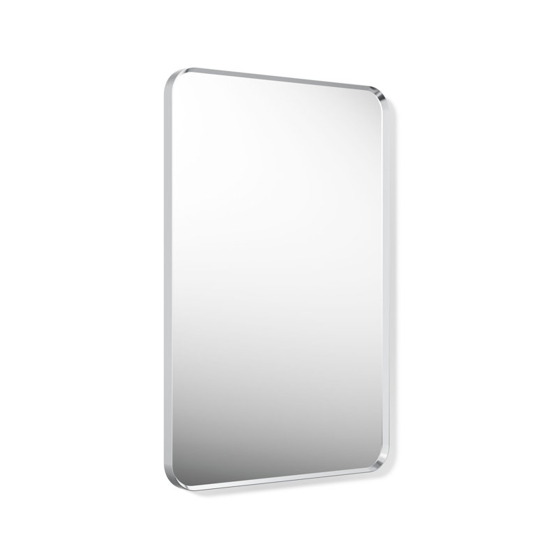 Miroir de salle de bain mural, Chrome poli, 36 po x 24 po