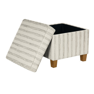 Repose-pieds carré avec rangement 17,5 "Asha