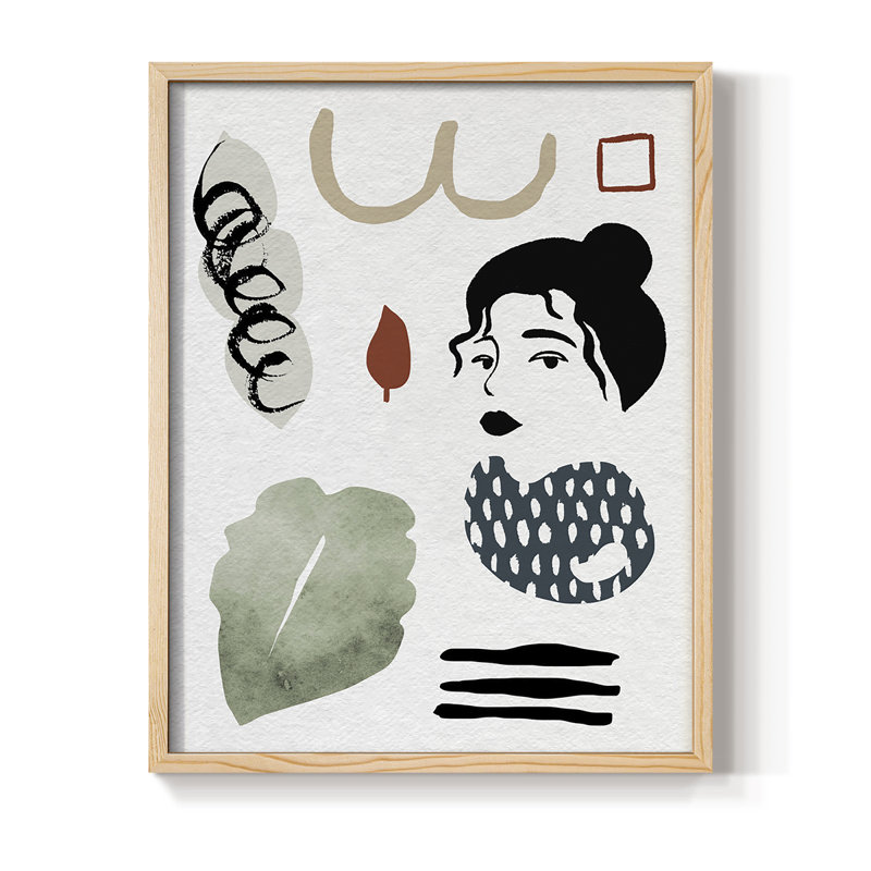 Collection encadrée Mindfulness IV, impression sur bois massif, H 15 po x l 12 po