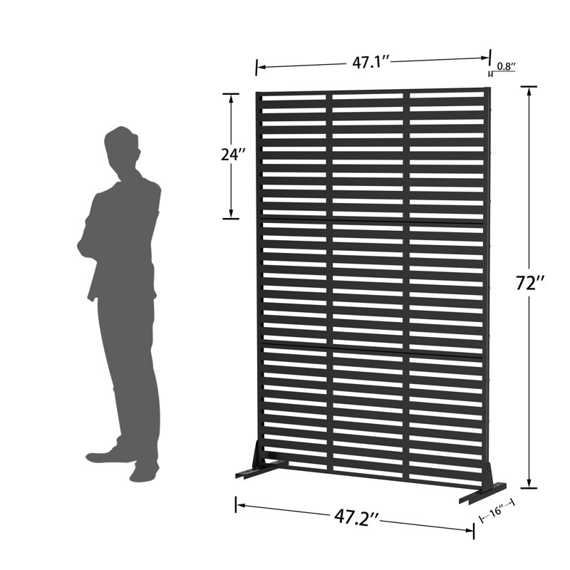 Galvanized Sheet Metal Privacy Screen