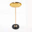 Table d'appoint réglable 2P, petite table à thé Martini, table de bout à piédestal décoratif en marbre pour présentation et rangement