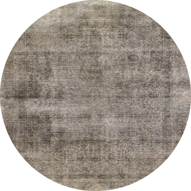Abstract Indoor Rug, Round 7'