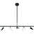 5-Light Black Linear Integrated LED Chandelier-941828443-941828444