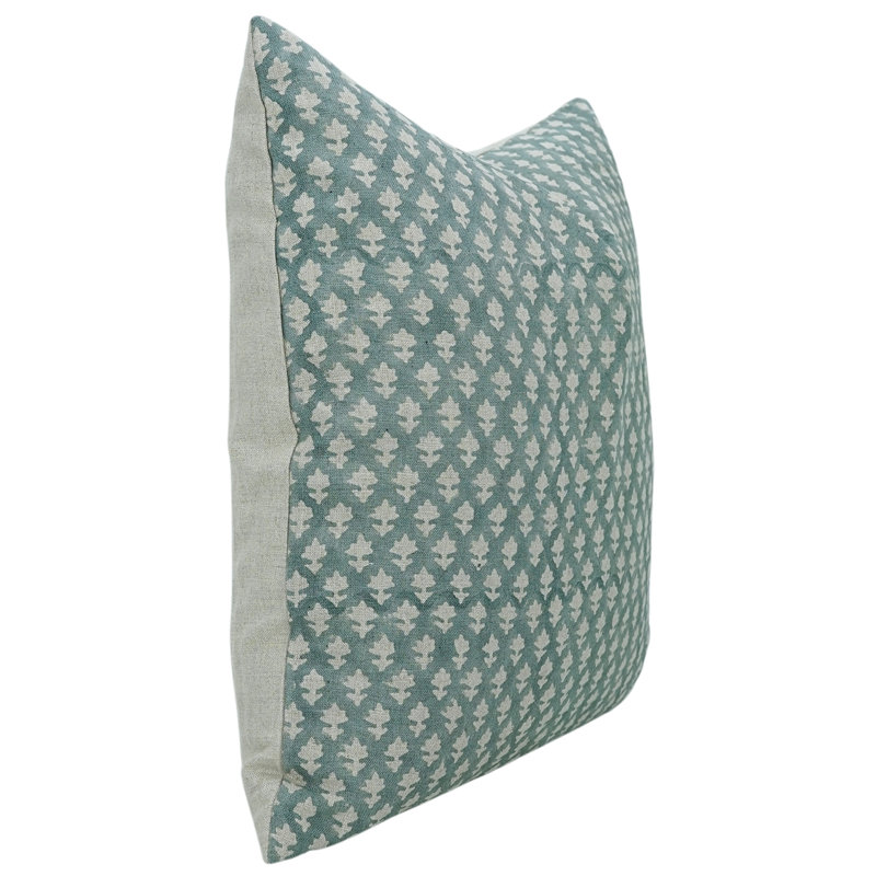 Housse de coussin en coton Floral, H 20 po x l 12 po