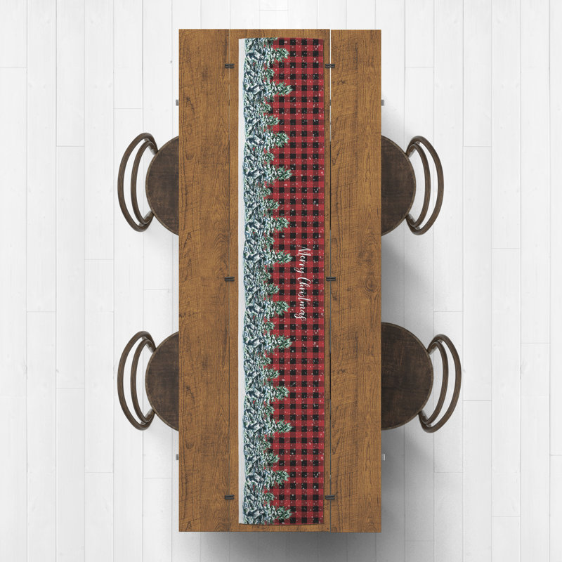 Chemin de table à carreaux eringisl, 72 po x 16 po