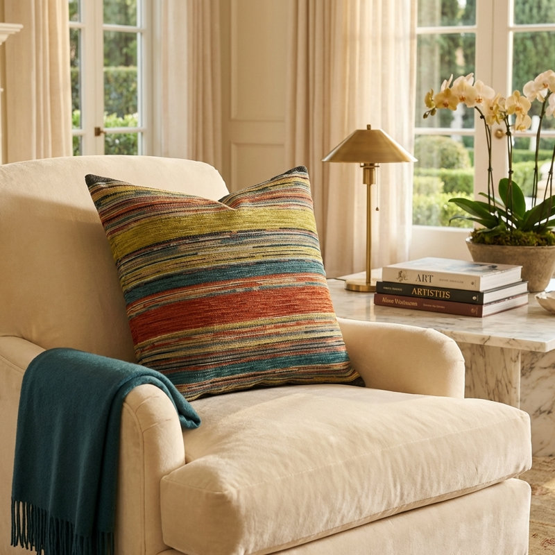 Full Range Cayanne Throw Pillow, 24" H x 24" W