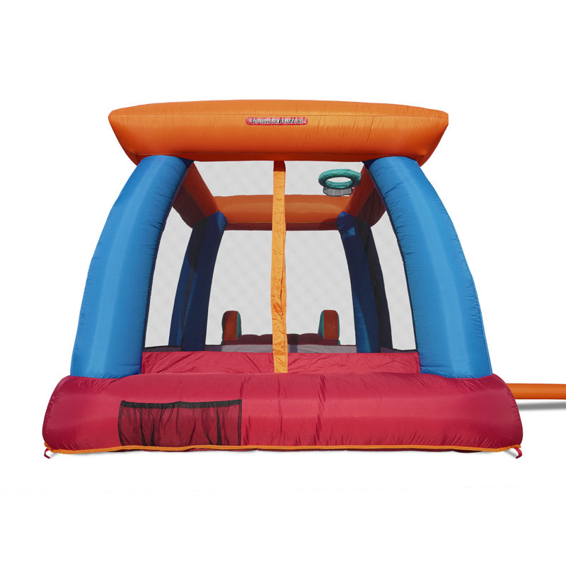 Sportspower 144-Inch Multicolor Polyester Bounce House with Slide