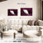 Ronce paon blanc dans un champ mauve-108821607