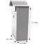 Vic Iron Wall Mounted Post Box-682471726